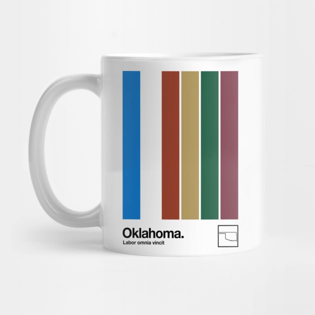 Oklahoma // Original Minimalist Artwork Poster Design by DankFutura